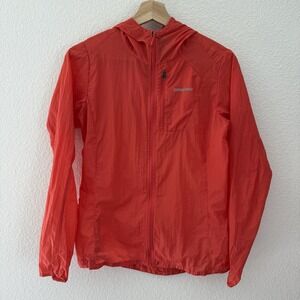 Patagonia Womens Houdini Jacket XS Red Nylon Lightweight Running Visibility